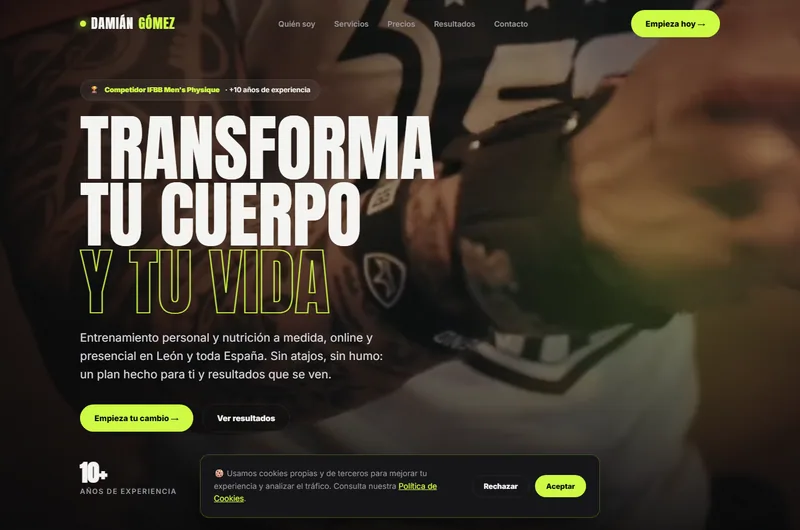Damián Gómez, entrenador personal